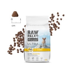 RAW PALEO ULTRA TURKEY PUPPY MINI - sucha karma z indykiem dla szczeniąt ras małych 2kg